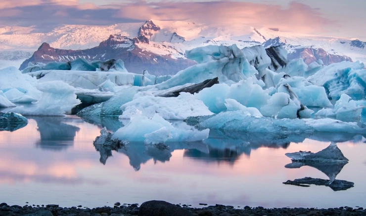 Ledenjak Jokulsarlon na Islandu