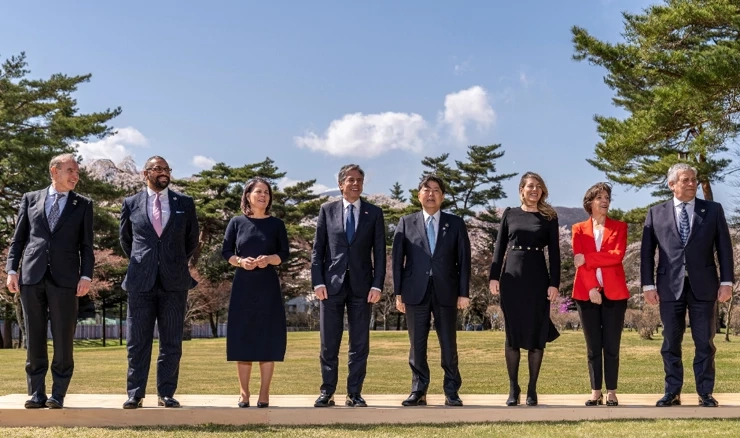 Šefovi diplomacije država članica G7