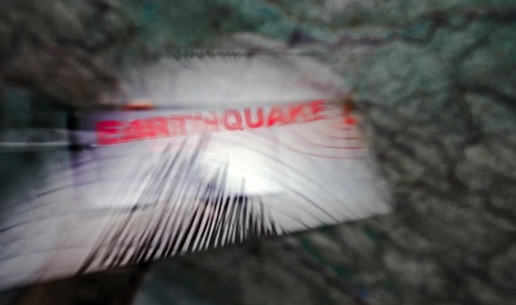 Potres - ilustracija