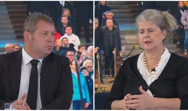 Profesor Goran Bandov i novinarka i urednica Nada Mirković