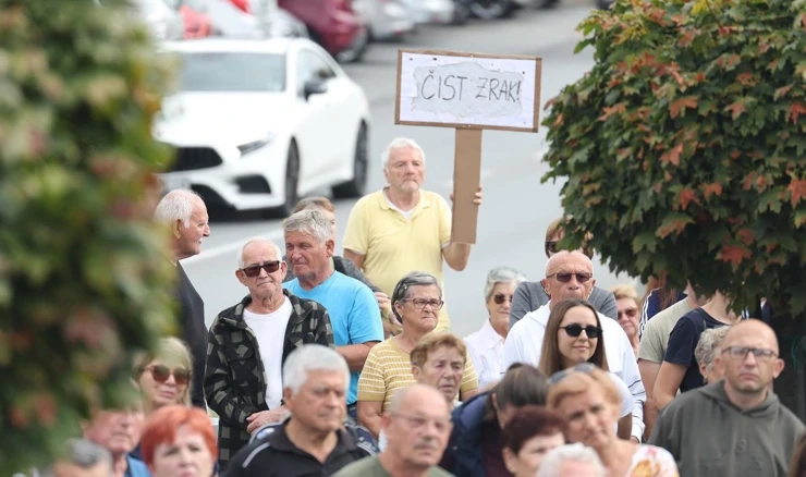 Prosvjed u Našicama, arhivska fotografija