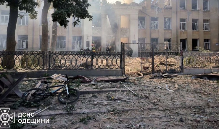 Posljedice ruskog napada u Odeskoj regiji, fotografija od 23. lipnja 2025.