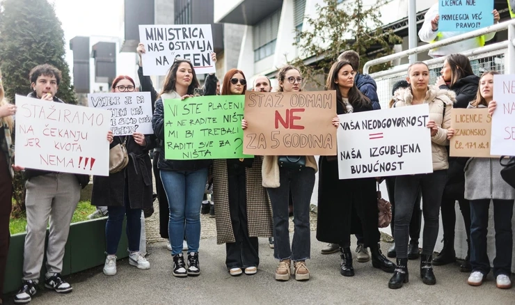 Jučerašnji prosvjed fizioterapeuta