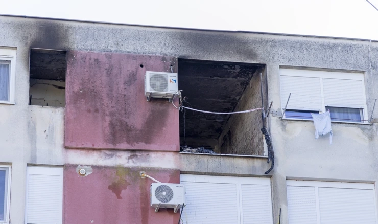  Noćas je u Osijeku izgorio stan 