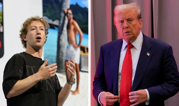 Mark Zuckerberg, Donald Trump