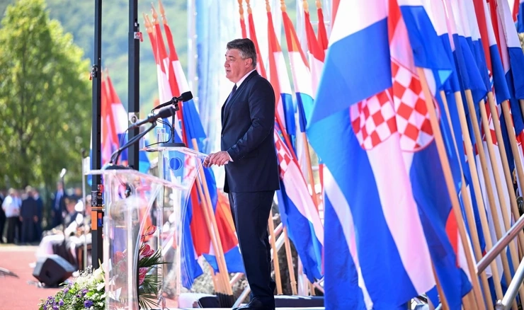 Predsjednik Milanović na svečanosti u Kninu