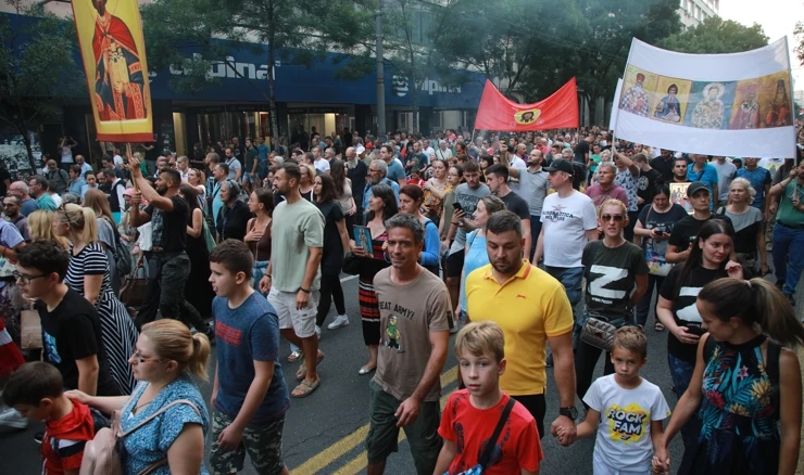 Beograd: Prosvjed protiv EuroPridea