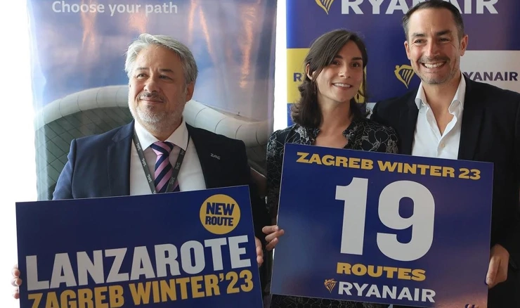 Ryanair u Zagrebu u zimskom redu letenja s 19 linija