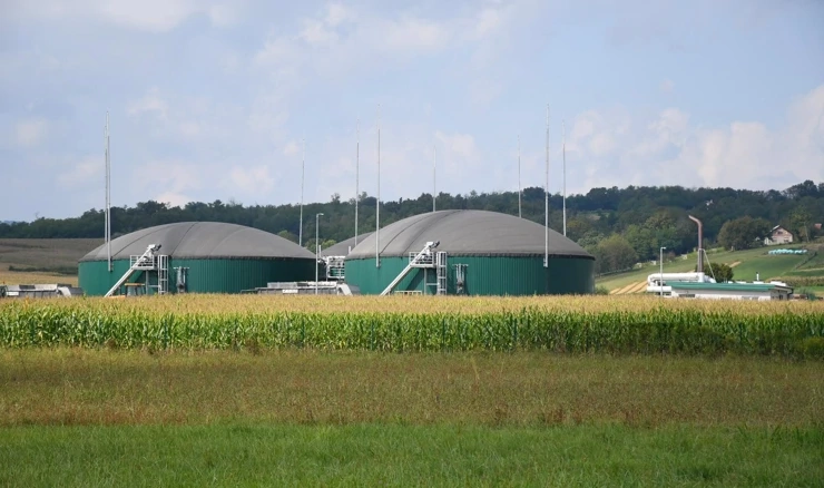 Ilustracija, bioplinska elektrana