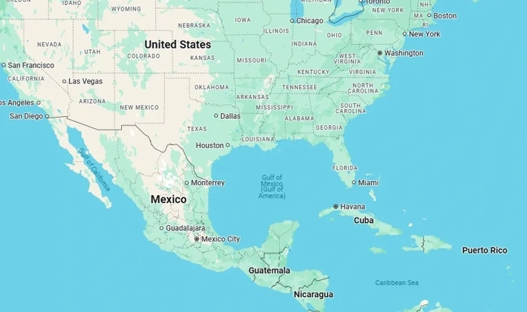 Na Googleovim kartama u SAD-u Meksički zaljev preimenovan u Američki zaljev