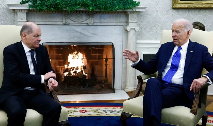 Olaf Scholz i Joe Biden