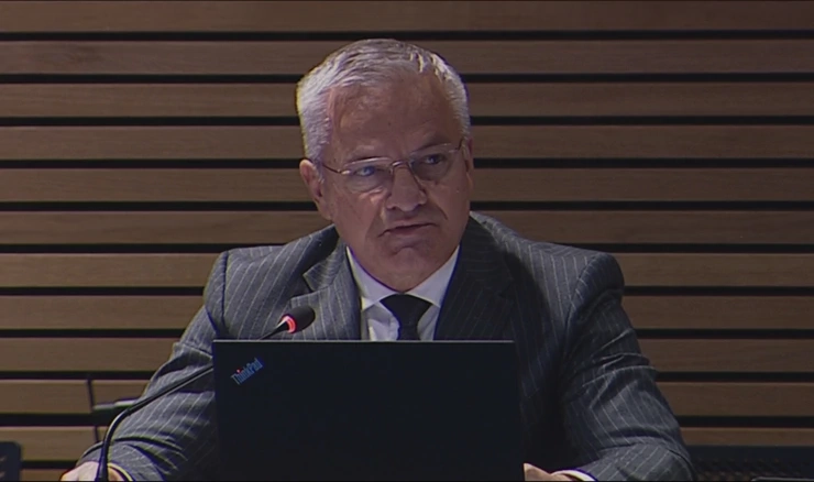 Državni tajnik Središnjeg ureda za Hrvate izvan RH Zvonko Milas na sjednici Vlade