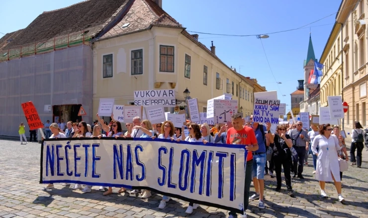 Prosvjed službenika u pravosuđu