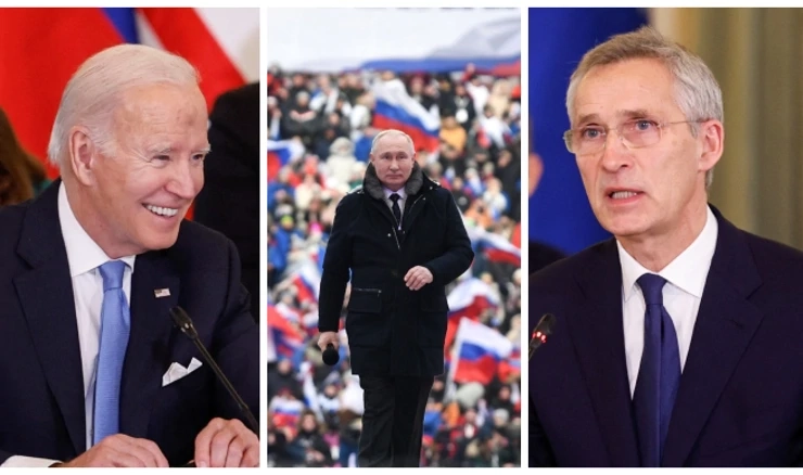 Biden, Putin i Stoltenberg