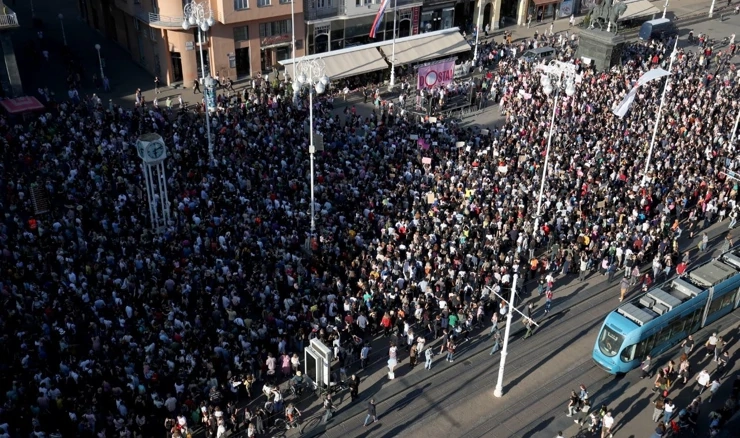 Prosvjed u Zagrebu 