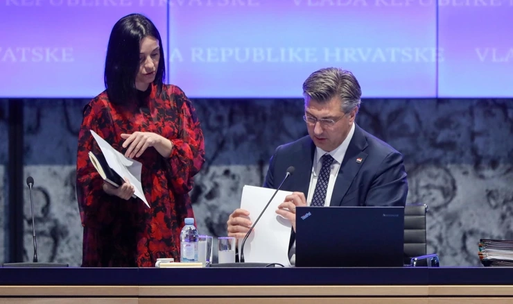 Ministrica Vučković i premijer Plenković
