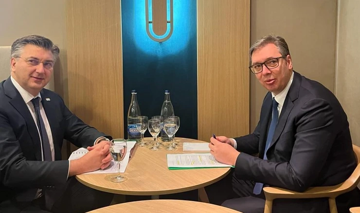Plenković se u Davosu sastao s Vučićem