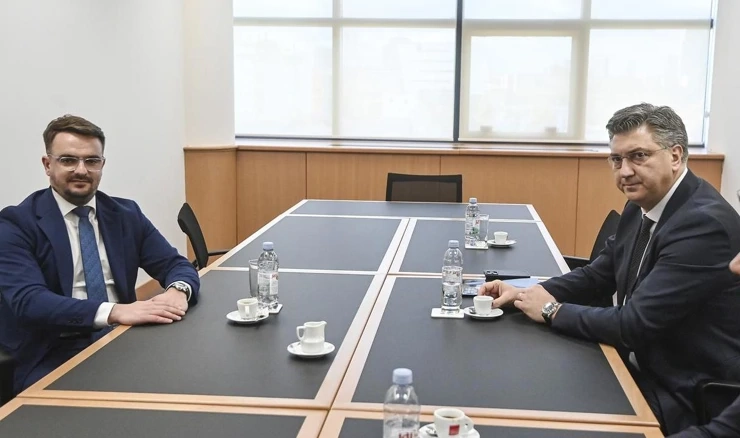 Premijer Andrej Plenković susreo se s dopredsjednikom Republike Srpske Davorom Pranjićem 