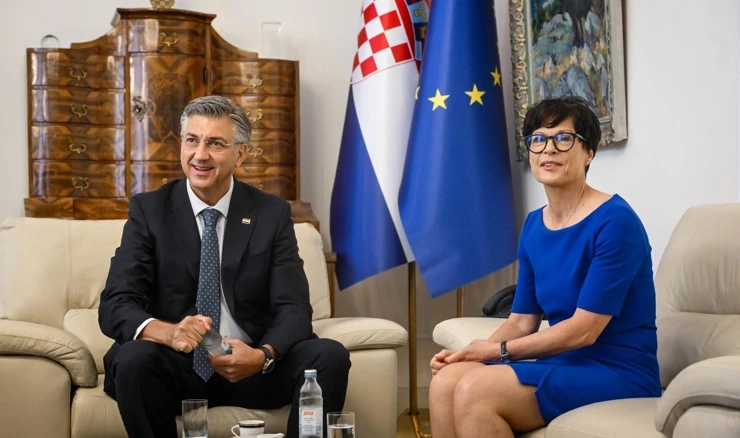 Andrej Plenković i Marta Kos