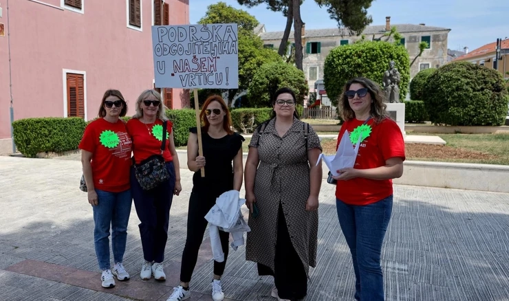 SOMK: Osmi tjedan štrajka u vrtiću Biogradu, gradonačelnik odbija dijalog