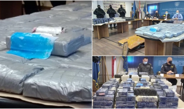 Policija našla rekordne količine kokaina i heroina