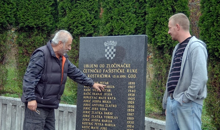 Spomen obilježje ubijenima mještanima Kostrića tijekom Domovinskog rata