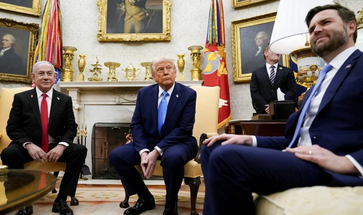 Benjamin Netanyahu, Donald Trump, JD Vance