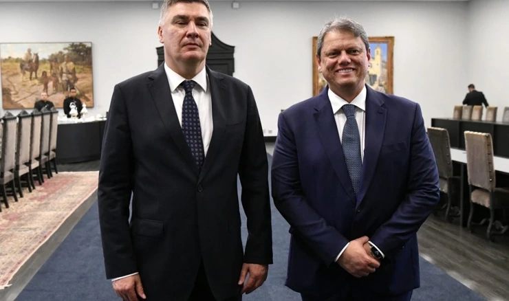 Predsjednik Zoran Milanović i guverner savezne države Sao Paulo Tarcisio de Freitas