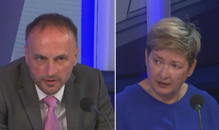 Tomislav paljak i Nada Lovrić u emisiji U mreži Prvog 