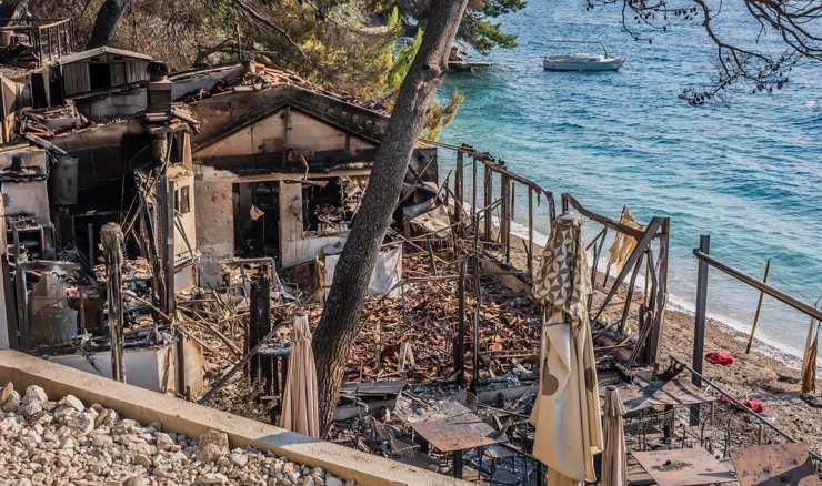 Posljedice požara u Omišu