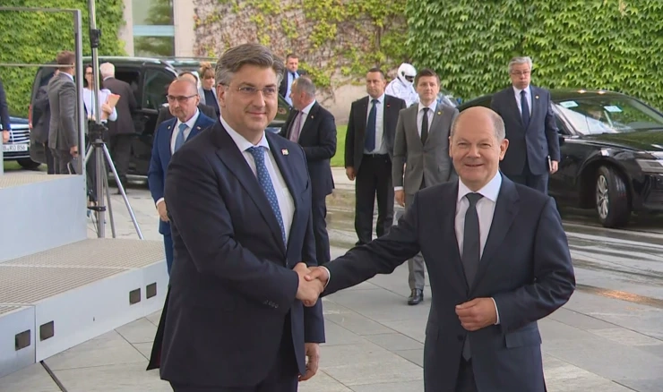 Andrej Plenković i Olaf Sholz