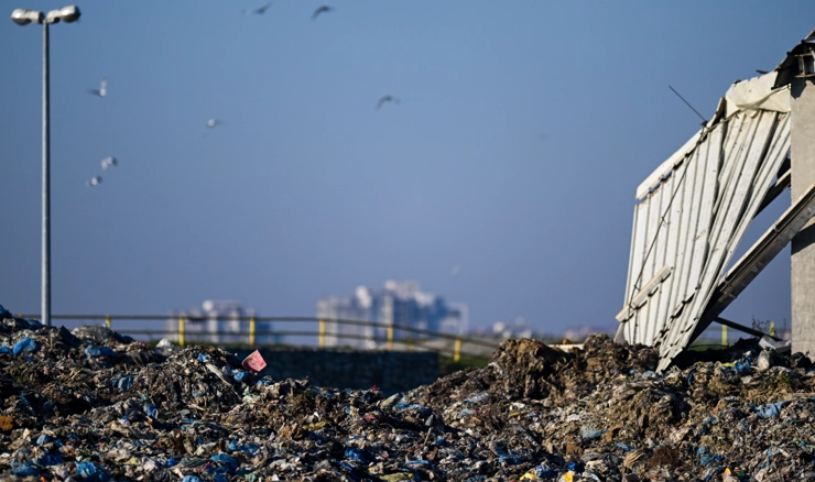 Odlagalište otpada Jakuševec, fotografija iz 2023. godine