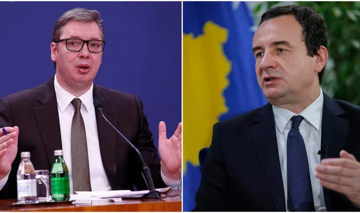 Aleksandar Vučić i Albin Kurti