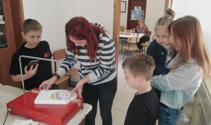 Ukrajinska djeca na radionici Tehničke kulture u Valpovu 