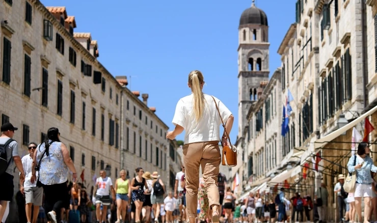 Turistas en Croacia
