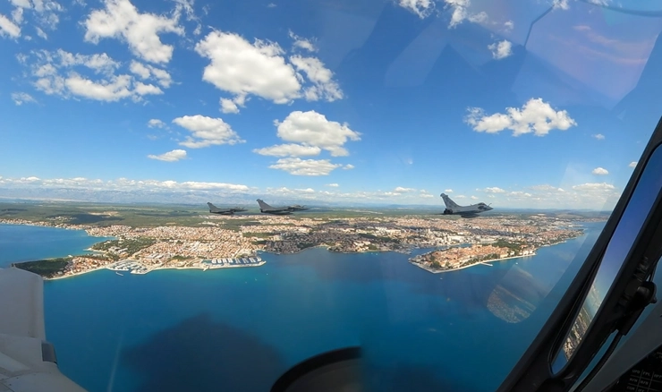 Snimka iz kokpita Rafalea