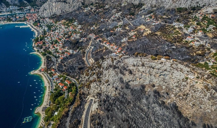 Posljedice požara iznad Omiša