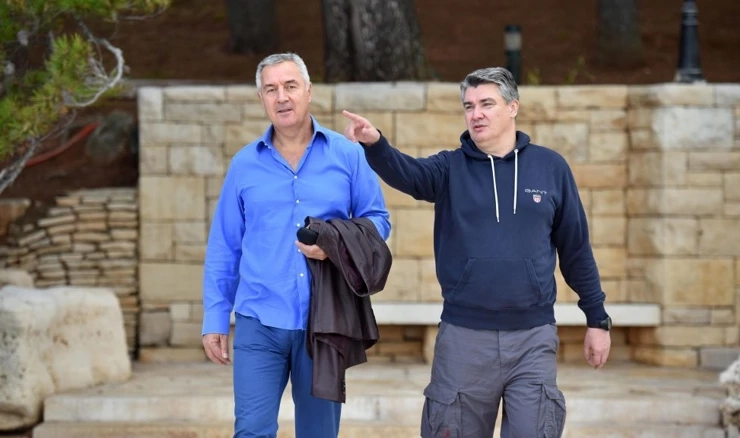 Milo Đukanović i Zoran Milanović na Brijunima
