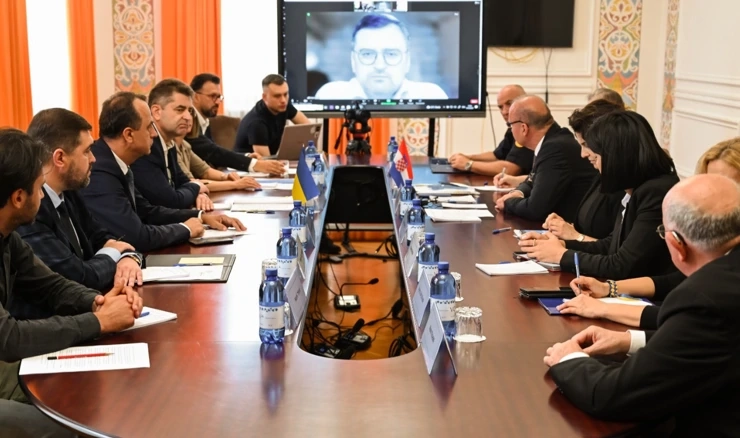 Sastanak ministara Gordana Grlića Radmana s ukrajinskim kolegom Dmytrom Kulebom