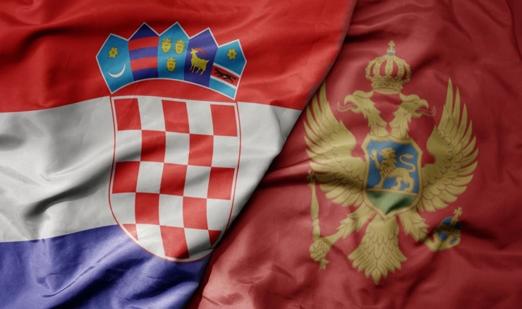 Zastave Hrvatske i Crne Gore