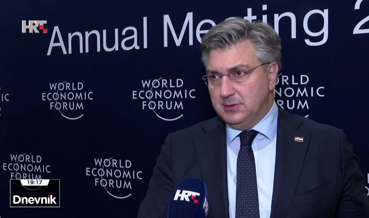 Premijer Andrej Plenković Na Svjetskom gospodarskom forumu u Davosu