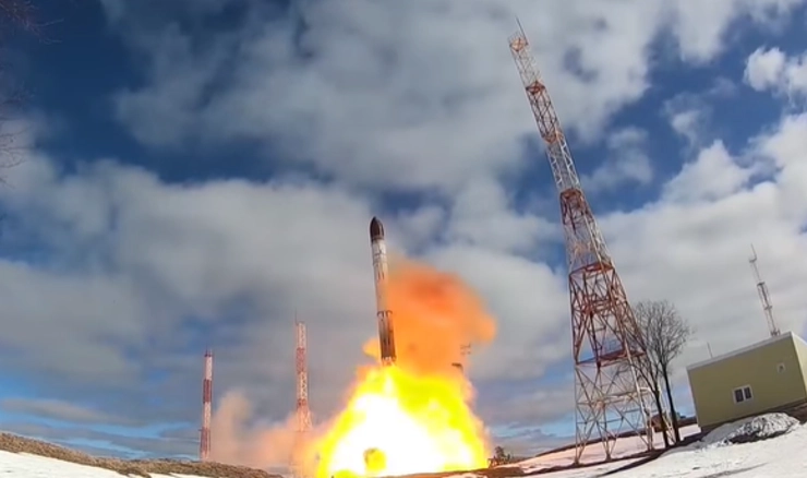 Testno lansiranje interkontinentalne balističke rakete RS-28 Sarmat