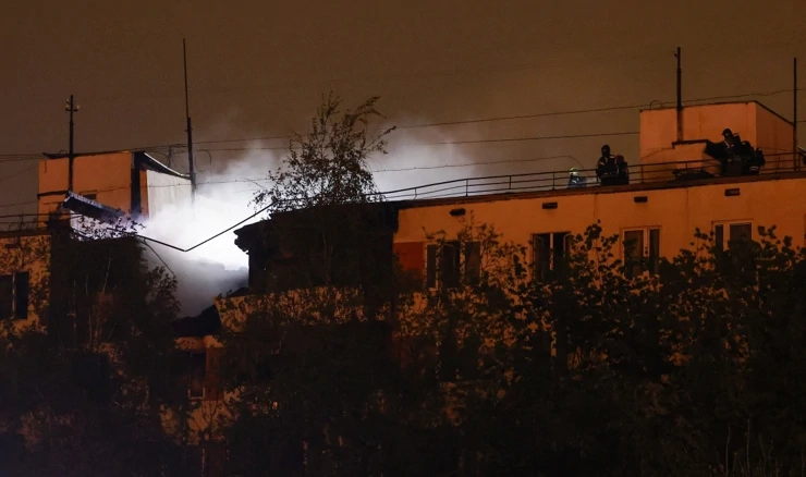 Zgrada u Moskvi nakon eksplozije