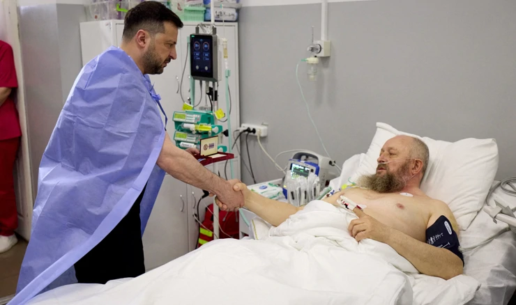 Zelenski posjetio bolnicu u Dnipru