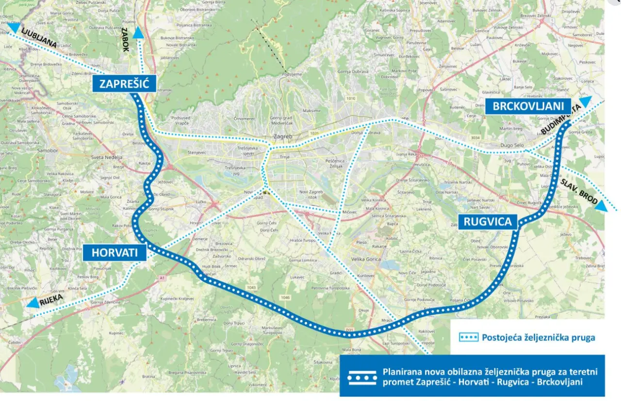 Grad Zagreb mijenja Prostori plan, teretni vlakovi miču se iz gradskog središta