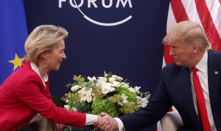 Ursula von der Leyen i Donald Trump
