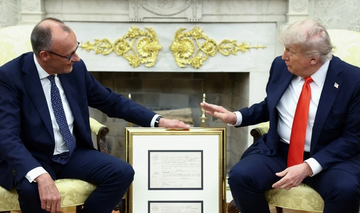 Friedrich Merz i Donald Trump