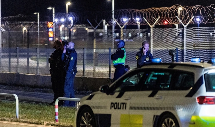 Policija kod zračne luke u Kopenhagenu
