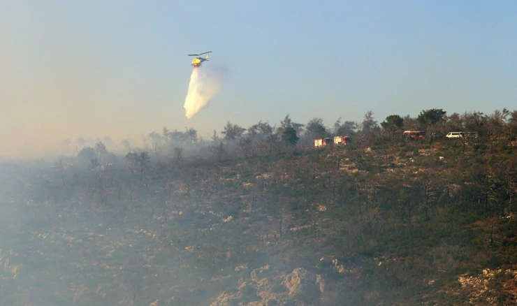 Greek firefighters bring forest fire under control on Serifos island