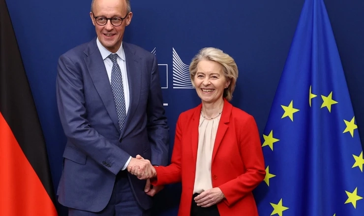 Friedrich Merz i Ursula von der Leyen